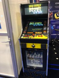 Pac-Man's Pixel Bash w/ Mini-Fridge